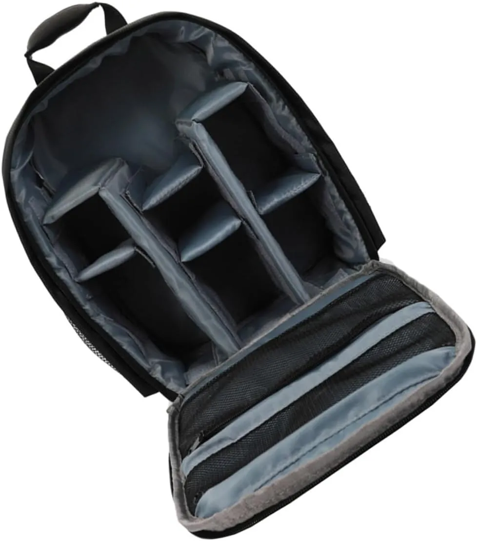 1Pc Camera Backpack with Shockproof Sponge Portable DSLR Storage Bag for Photographers Shoulder Straps Fits Tripod for Travel and Outdoor Use