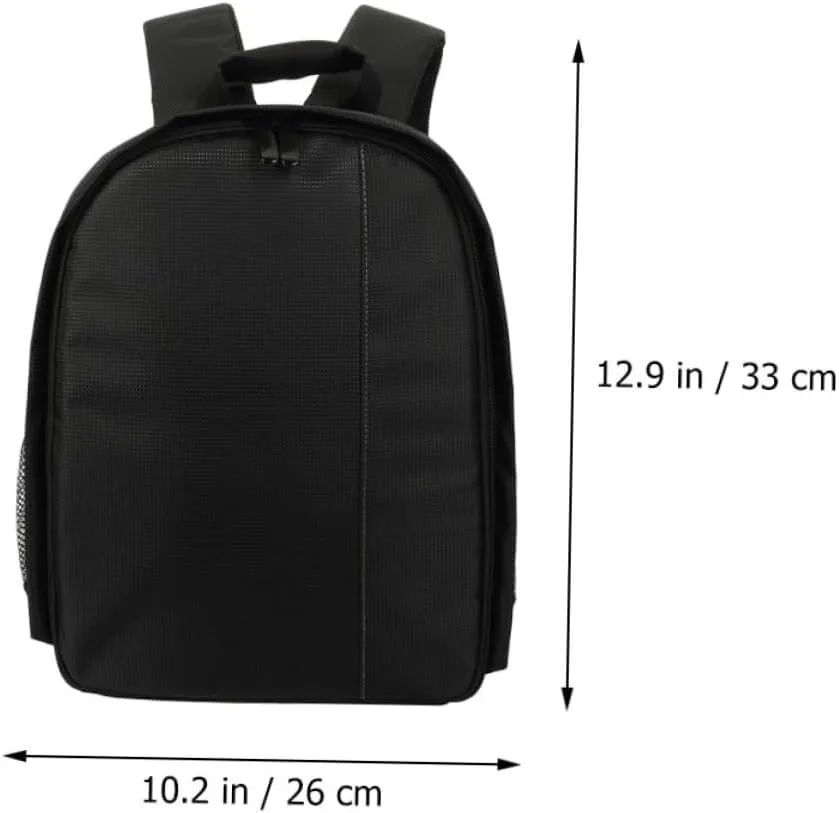 1Pc Camera Backpack with Shockproof Sponge Portable DSLR Storage Bag for Photographers Shoulder Straps Fits Tripod for Travel and Outdoor Use