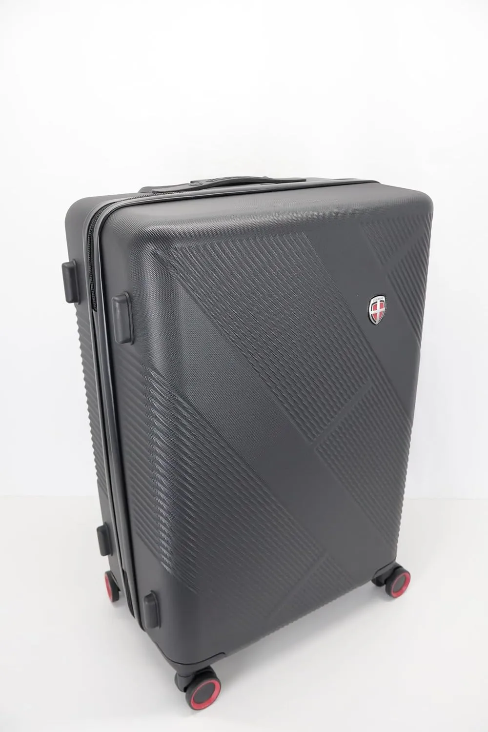 28 Inch Hard Shell ABS Luggage with TSA Lock & 4 Smooth Rolling Wheels, Premium Spacious Travel Suitcase for Business & Vacation (Black)