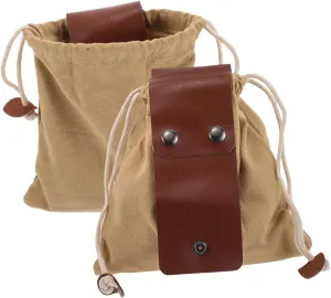 2pcs Canvas Fruit Picking Bag Collapsible Foraging Pouch with Spacious Storage for Outdoor Harvesting Efficient Waist Hanging Design for Orchard Garden Use