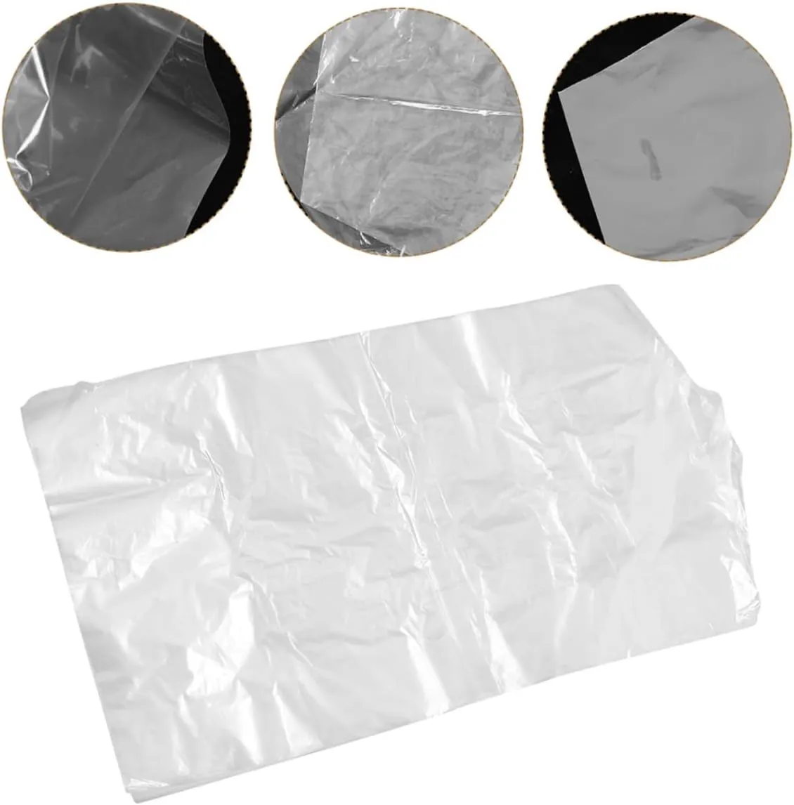 40pcs Plastic Garment Bags Hanging Storage Bags for Clothes Garment Covers for Travel Washable and Easy to Store