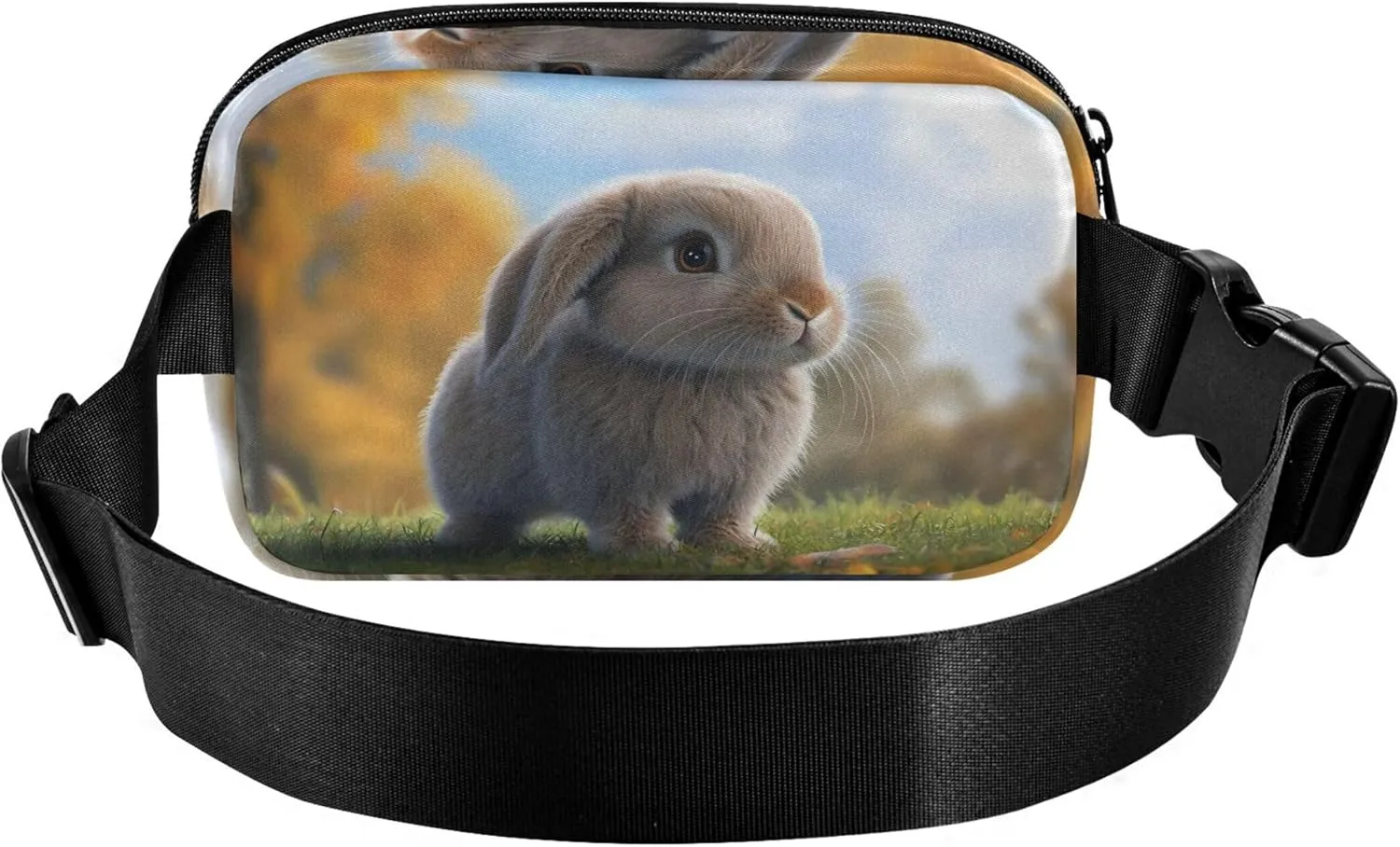Adorable Bunny Garden Green Women Fanny Packs Waterproof Belt Bag Hip Pack Cute Waist Bag for Women