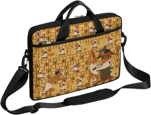 Adorable Cats Texture Laptop Shoulder Bag for Tablet Computer Notebook Sleeve Messenger Carrying Case Briefcase Tote