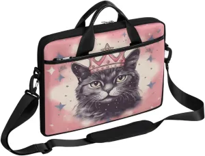 Adorable Cats Texture Laptop Shoulder Bag for Tablet Computer Notebook Sleeve Messenger Carrying Case Briefcase Tote