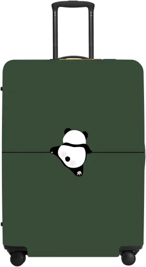 Adorable Panda Bear Luggage Cover Set, Asian Animal Print Elastic Suitcase Protector, Travel Gear for China Trips, Gifts for Panda Lovers