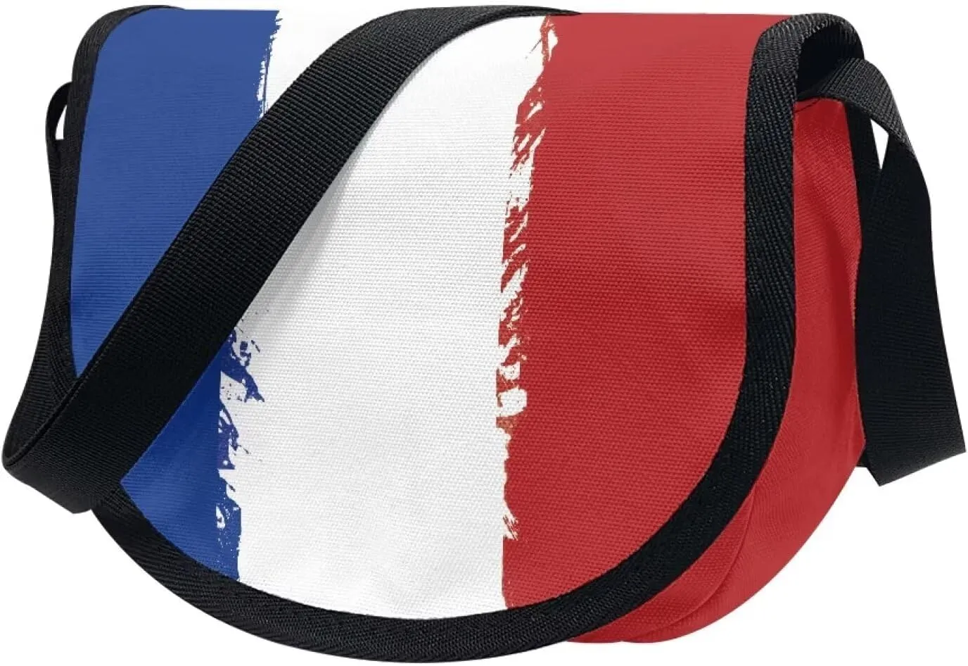 Adorable Pug Dog Women Cross Body Bag, Minimalist Art Flower Casual Shoulder Bag, UK Flag Satchel Messenger Bags