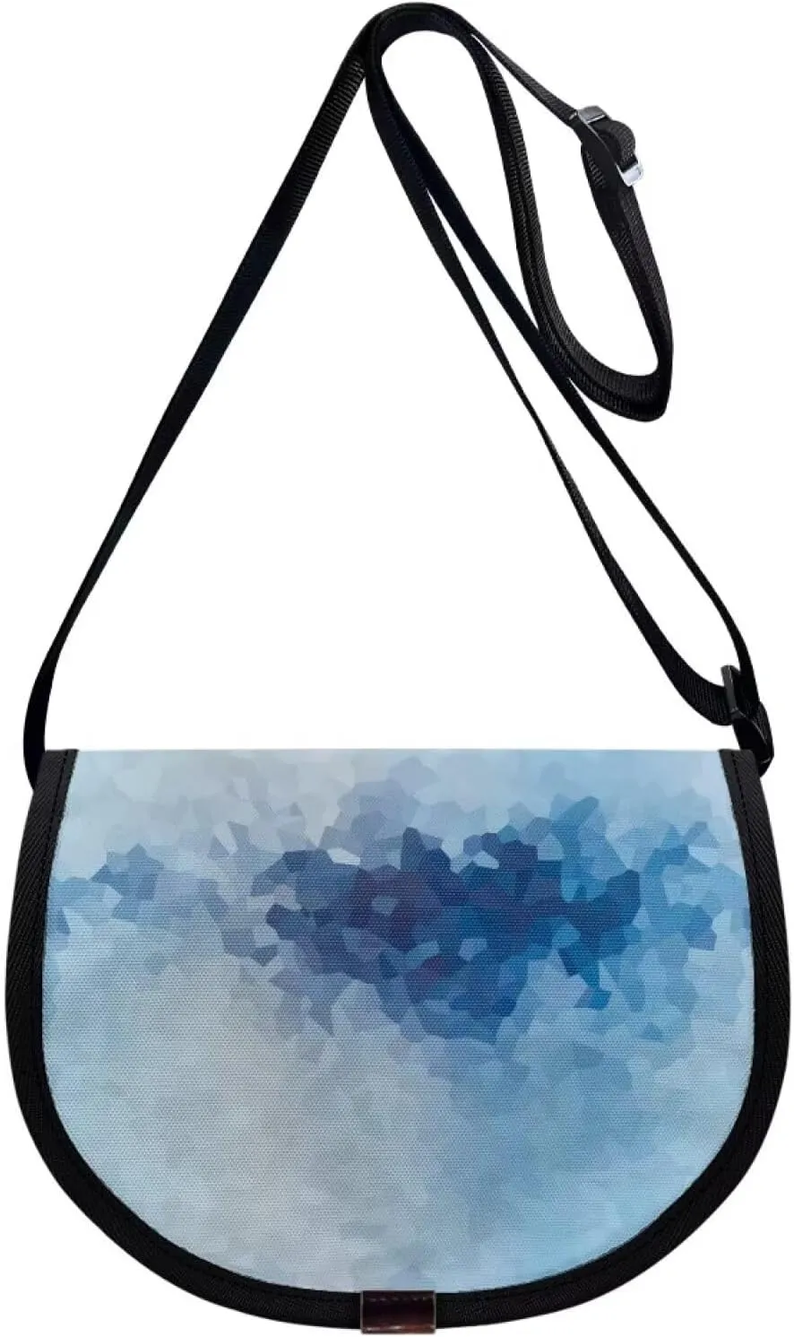 Adorable Pug Dog Women Cross Body Bag, Minimalist Art Flower Casual Shoulder Bag, UK Flag Satchel Messenger Bags
