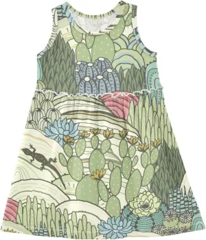 Aflyko Girls Sleeveless Dress Adorable Tank Play Sundress 2T-8T