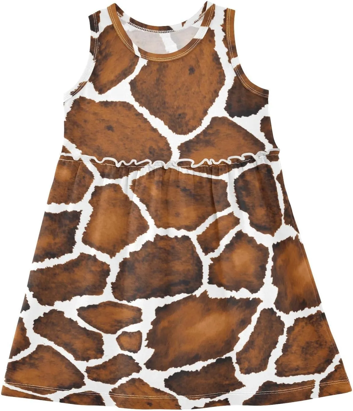 Aflyko Girls Sleeveless Dress Adorable Tank Play Sundress 2T-8T
