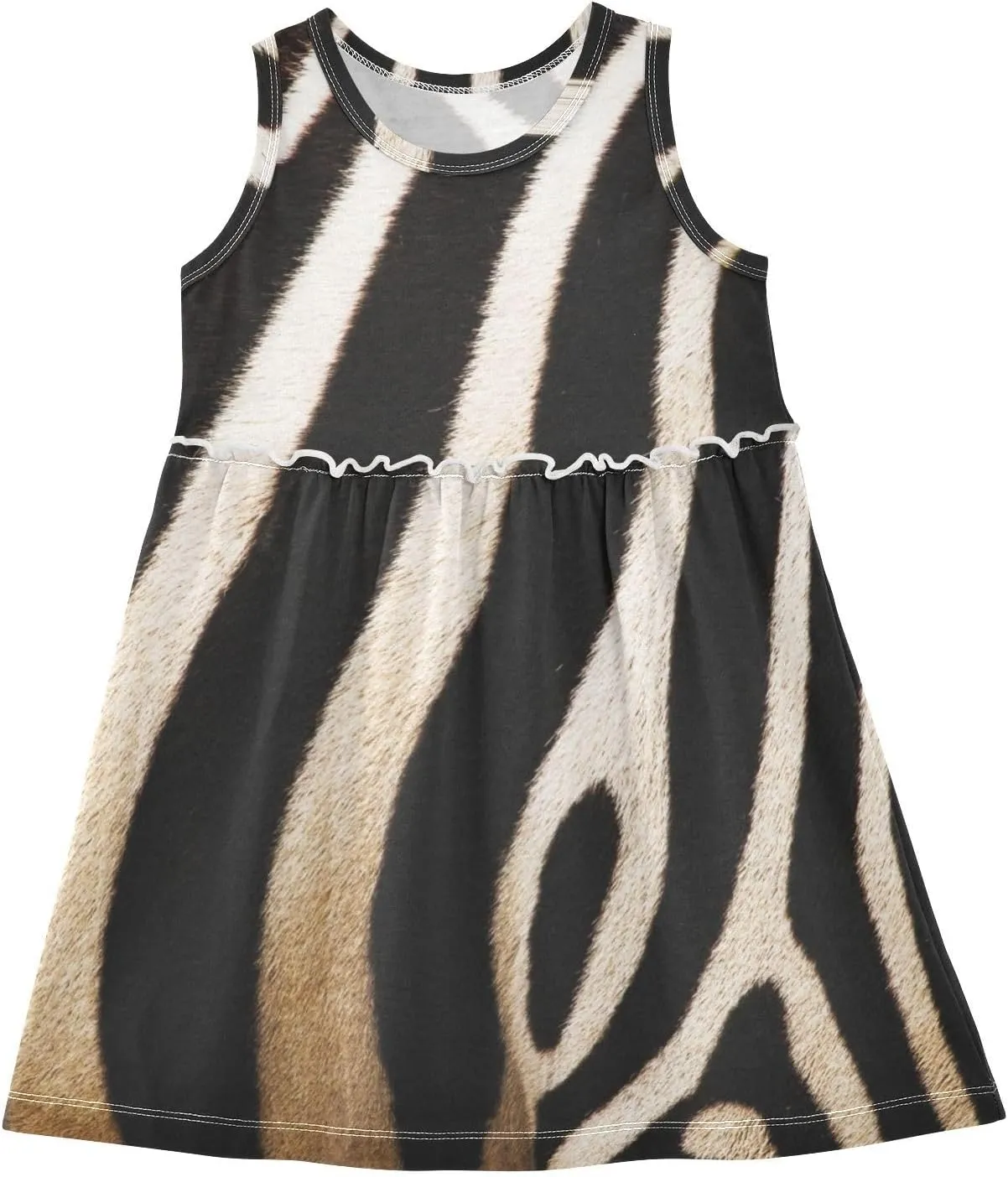 Aflyko Girls Sleeveless Dress Adorable Tank Play Sundress 2T-8T