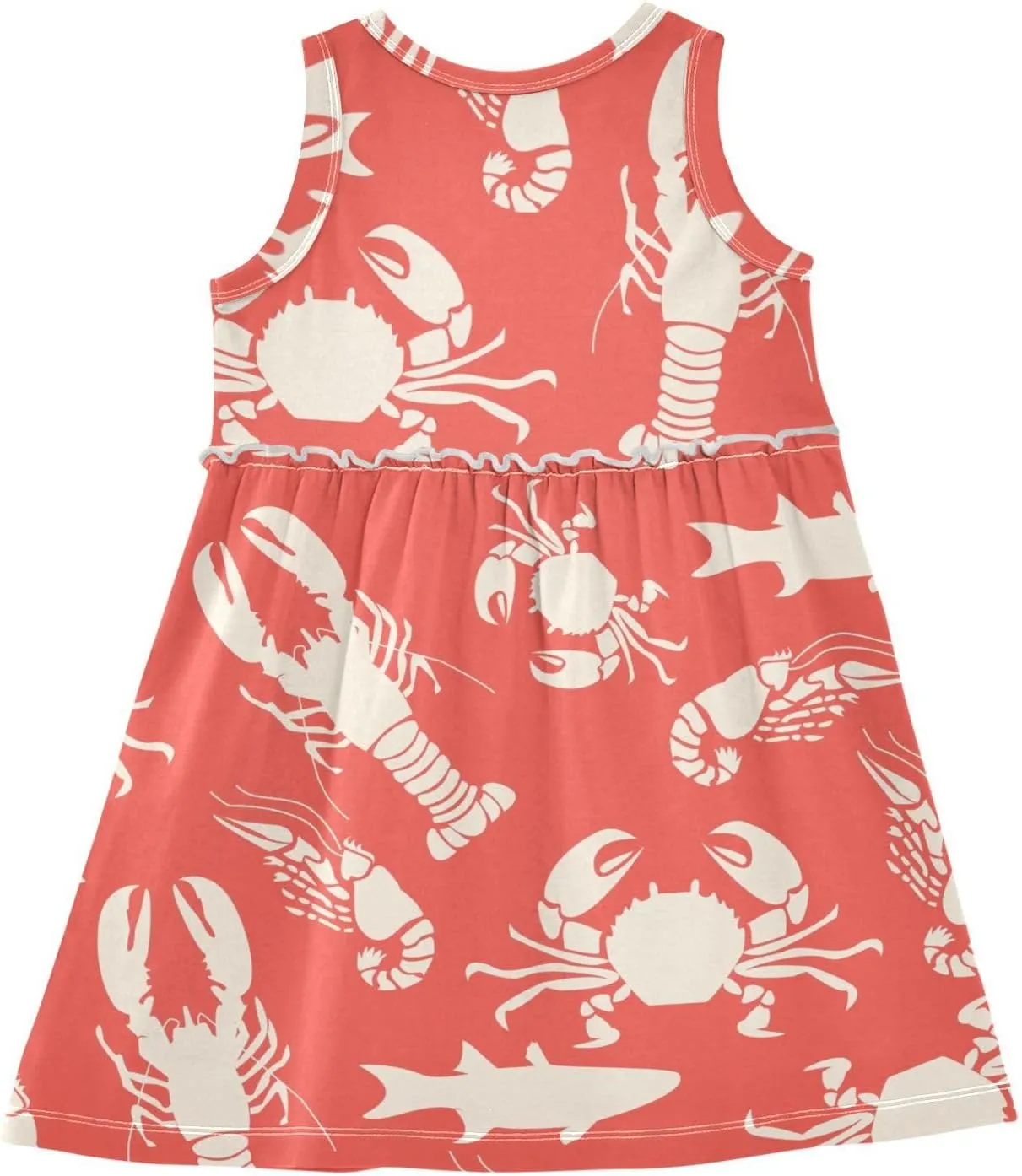 Aflyko Girls Sleeveless Dress Adorable Tank Play Sundress 2T-8T