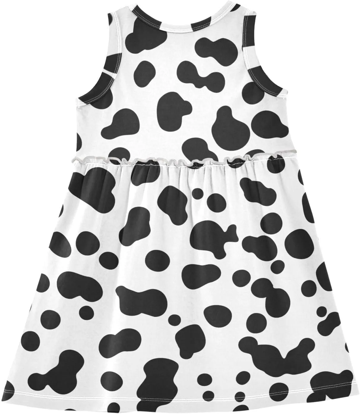 Aflyko Girls Sleeveless Dress Adorable Tank Play Sundress 2T-8T
