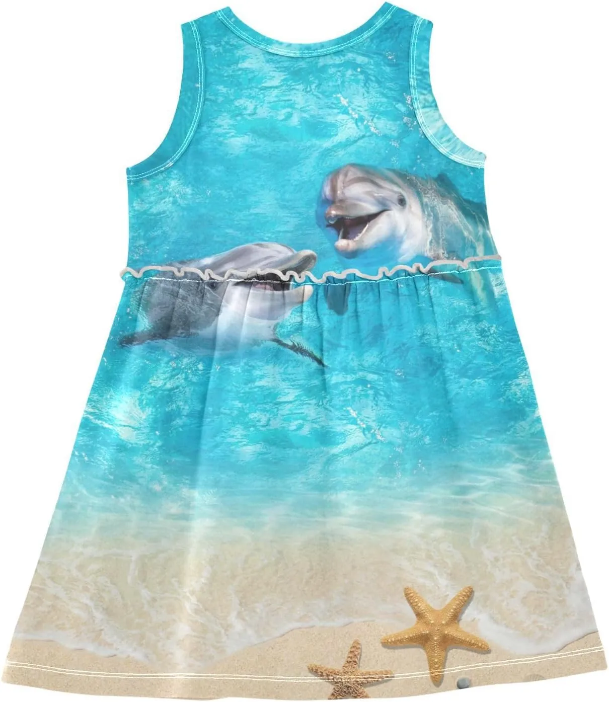 Aflyko Girls Sleeveless Dress Adorable Tank Play Sundress 2T-8T