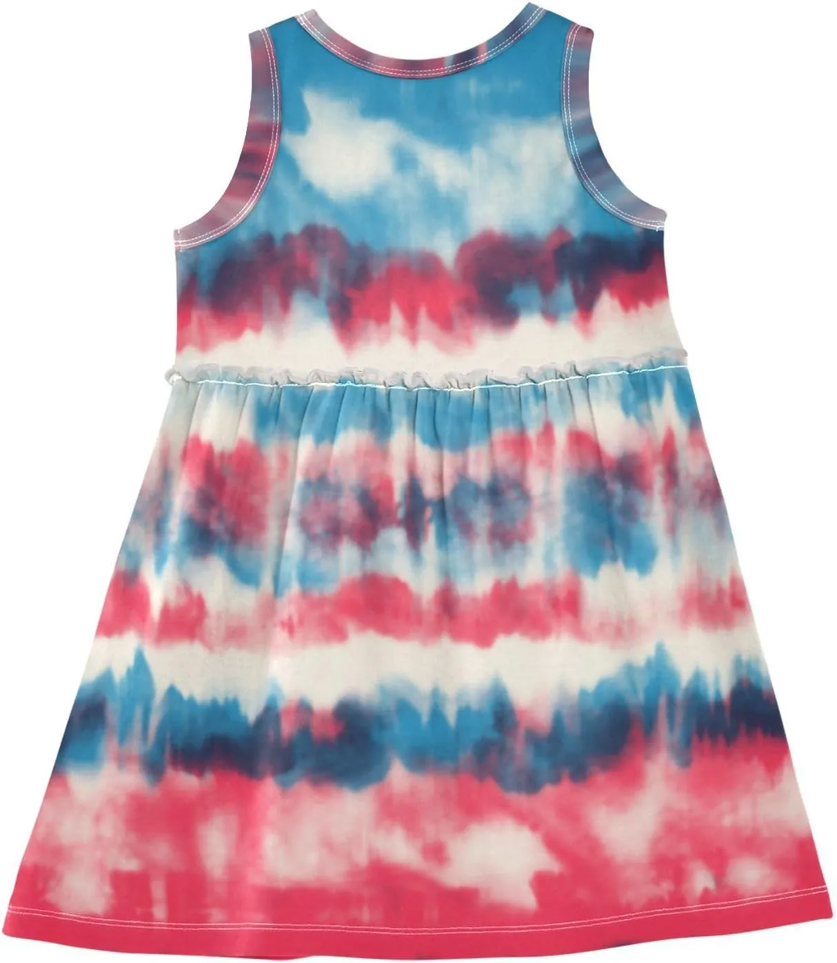 Aflyko Girls Sleeveless Dress Adorable Tank Play Sundress 2T-8T