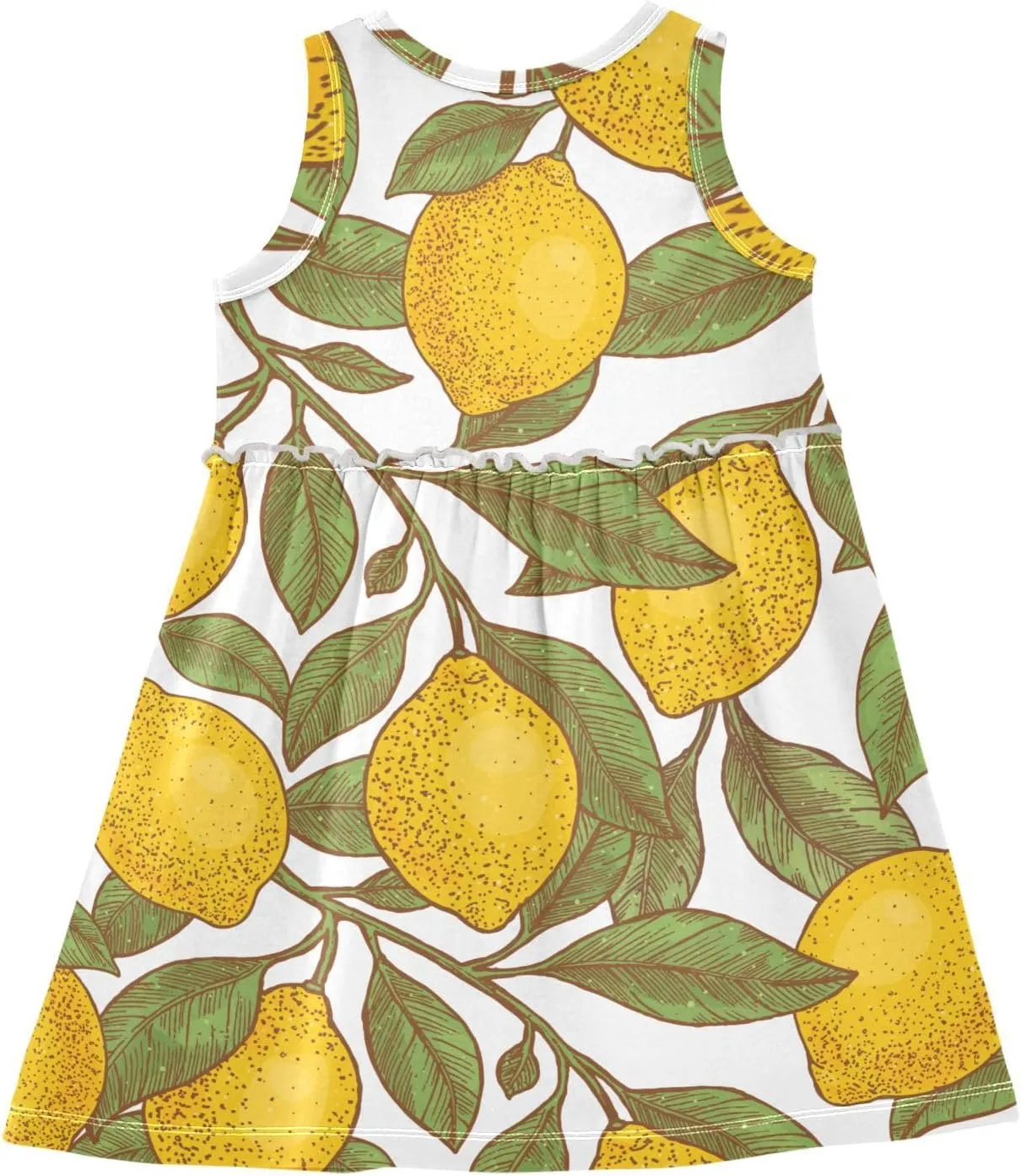 Aflyko Girls Sleeveless Dress Adorable Tank Play Sundress 2T-8T
