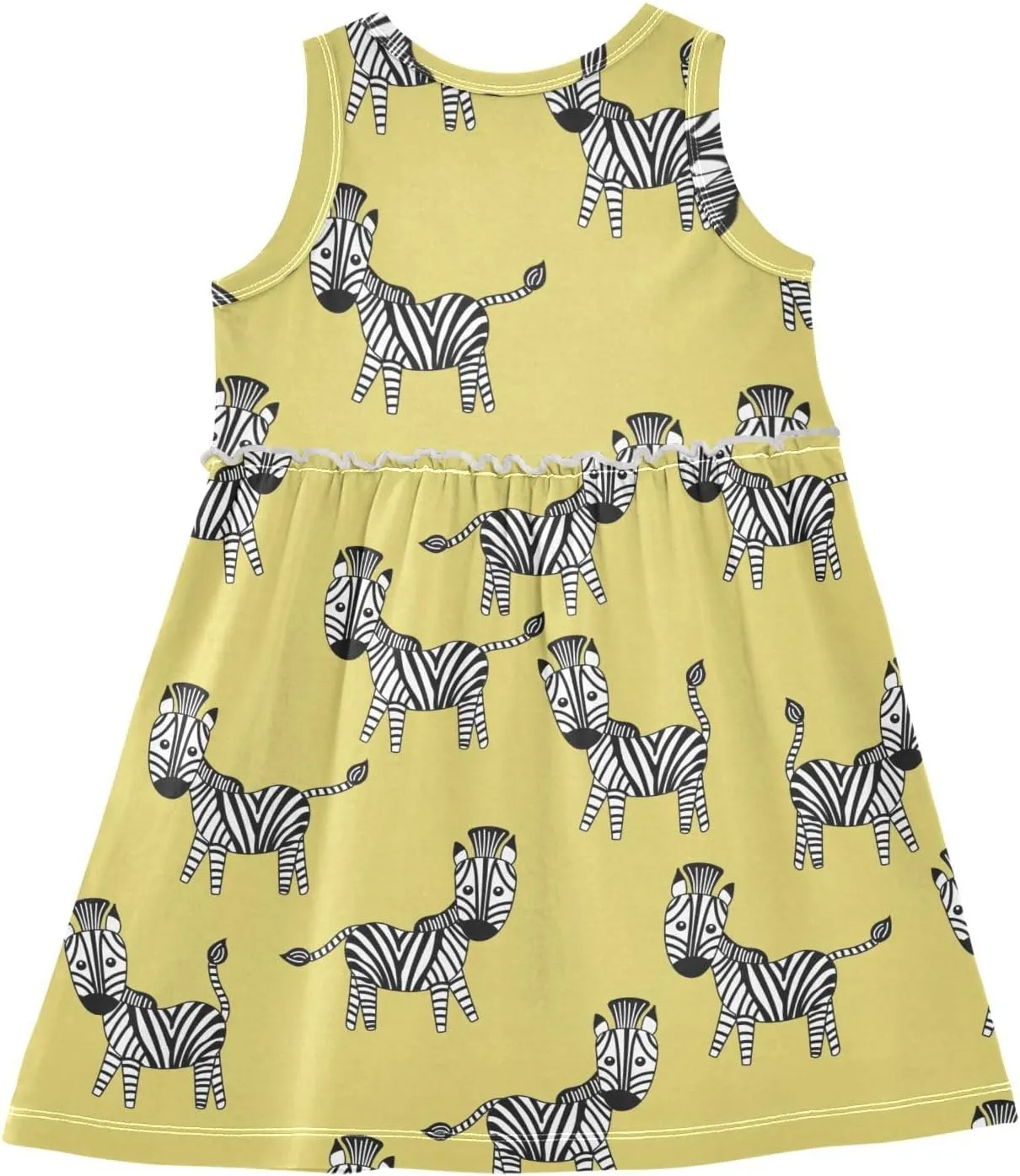 Aflyko Girls Sleeveless Dress Adorable Tank Play Sundress 2T-8T
