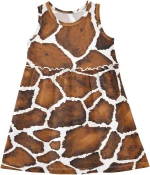 Aflyko Girls Sleeveless Dress Adorable Tank Play Sundress 2T-8T