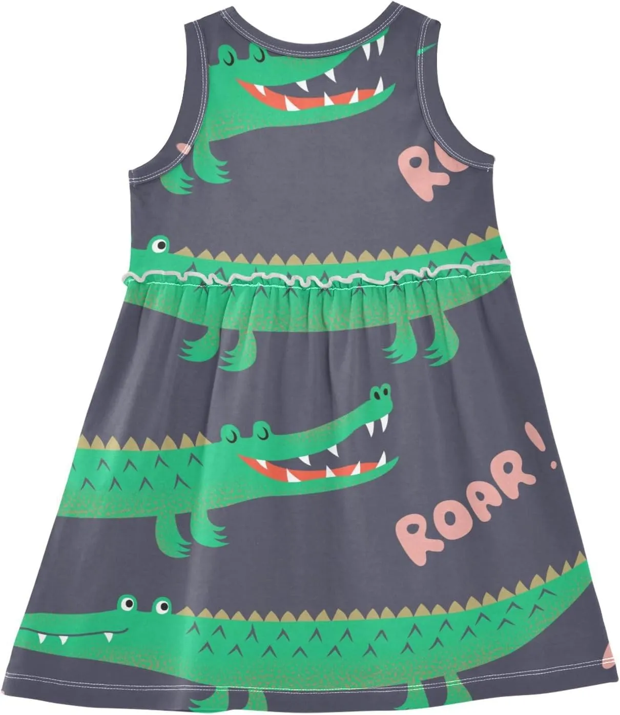 Aflyko Girls Sleeveless Dress Adorable Tank Play Sundress 2T-8T