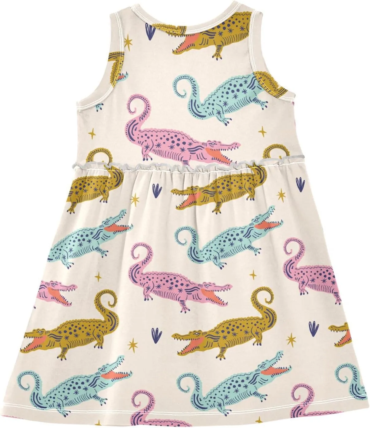 Aflyko Girls Sleeveless Dress Adorable Tank Play Sundress 2T-8T