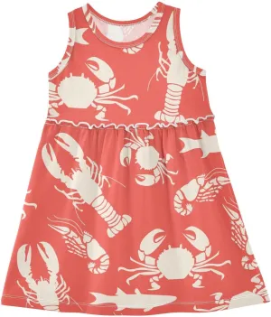 Aflyko Girls Sleeveless Dress Adorable Tank Play Sundress 2T-8T