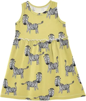 Aflyko Girls Sleeveless Dress Adorable Tank Play Sundress 2T-8T