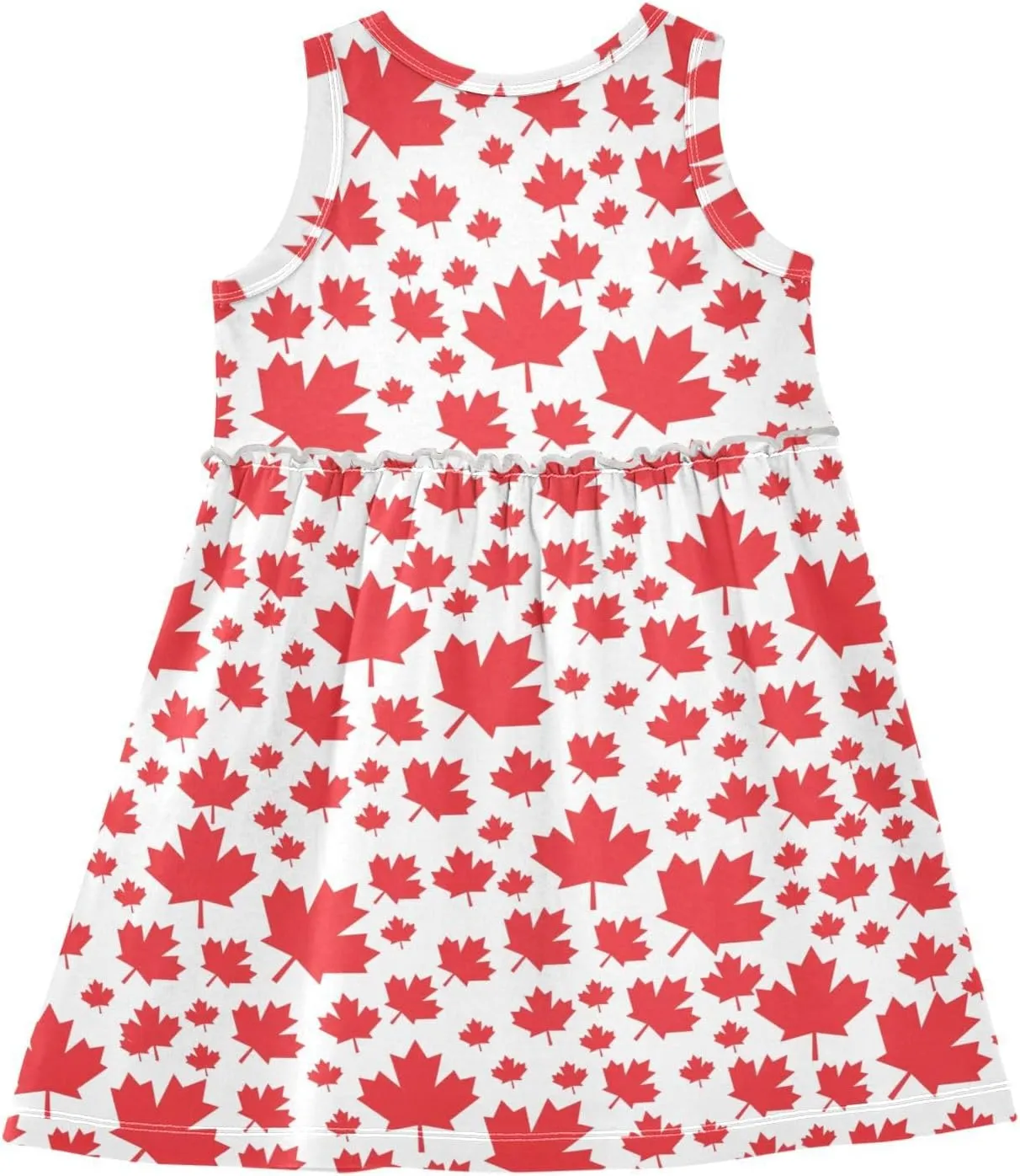 Aflyko Girls Sleeveless Dress Adorable Tank Play Sundress 2T-8T