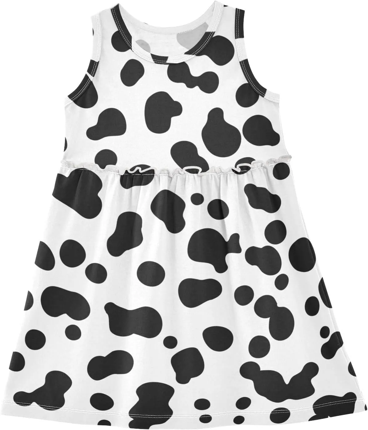 Aflyko Girls Sleeveless Dress Adorable Tank Play Sundress 2T-8T