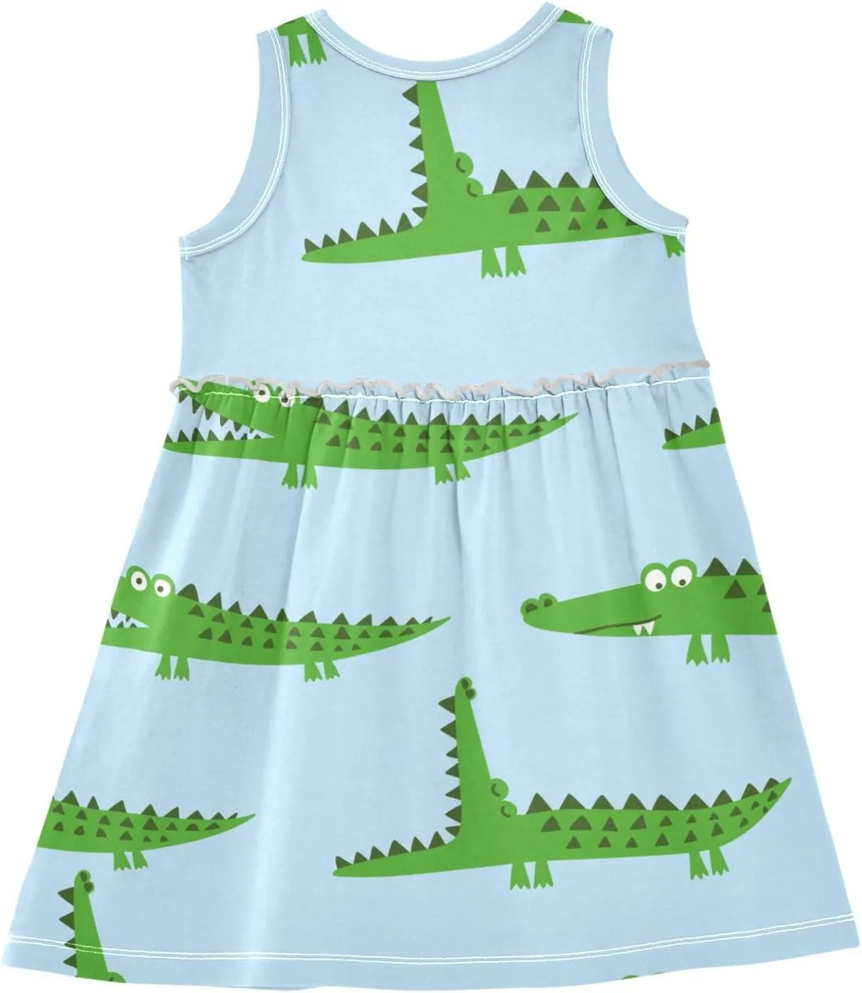 Aflyko Girls Sleeveless Dress Adorable Tank Play Sundress 2T-8T