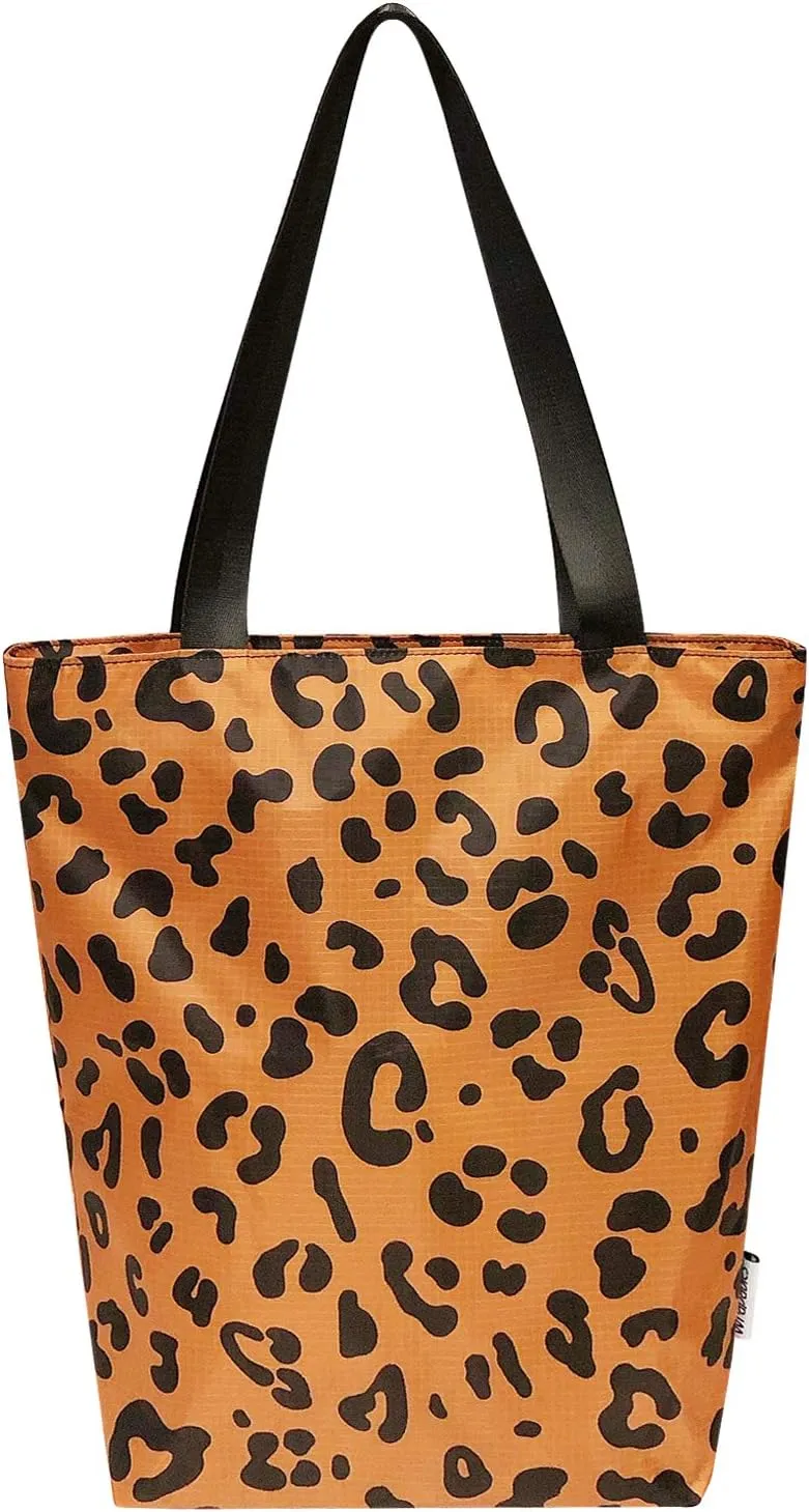 allydrew Foldable Lightweight Tote Bag with Durable Ripstop Polyester for Shopping, Travel, Gym, Beach, Casual, Everyday