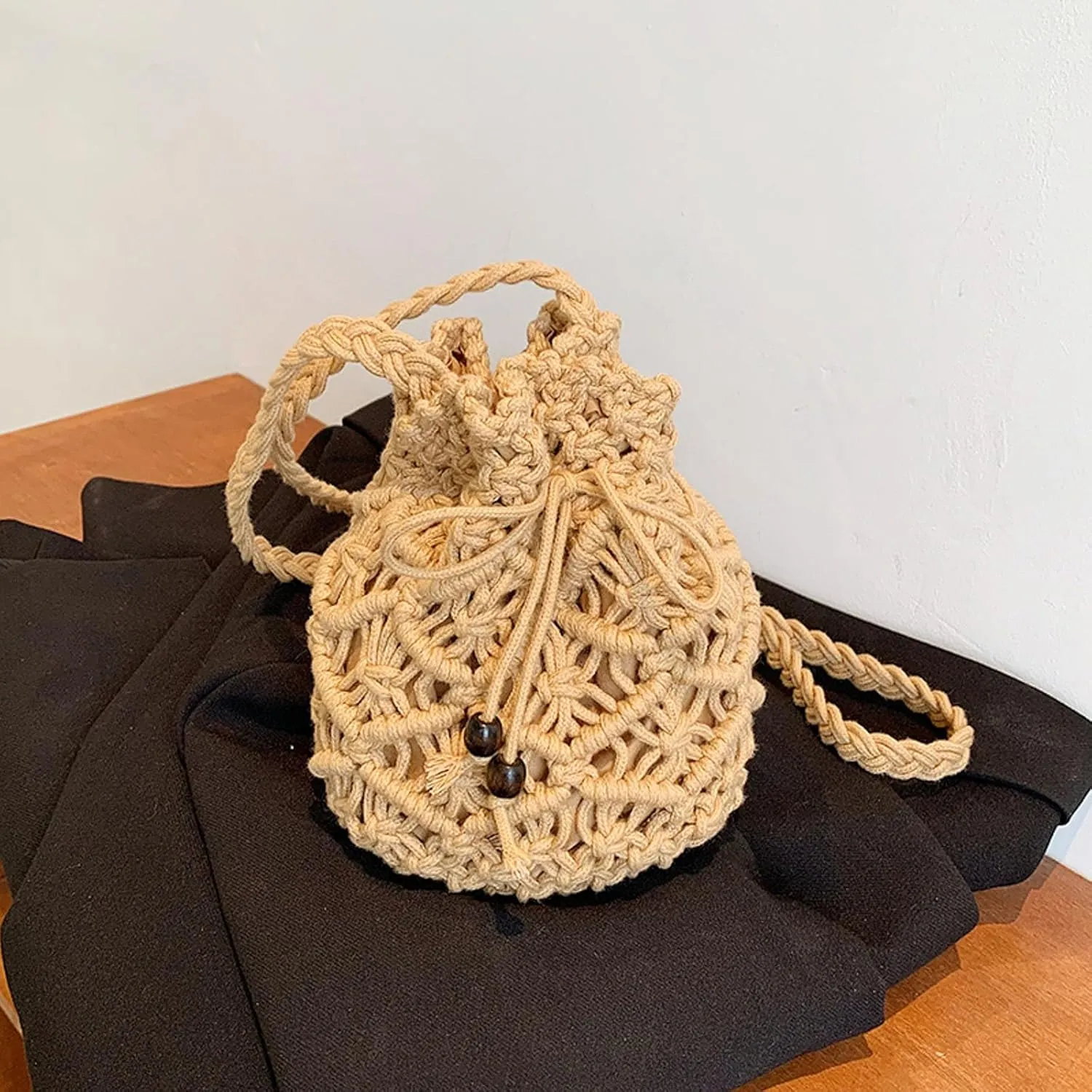 Beach Tote Bag Purse Straw Woven Strawberry Crossbody Shoulder Bags For Girls Outdoor Shopping Beach Travel Essential