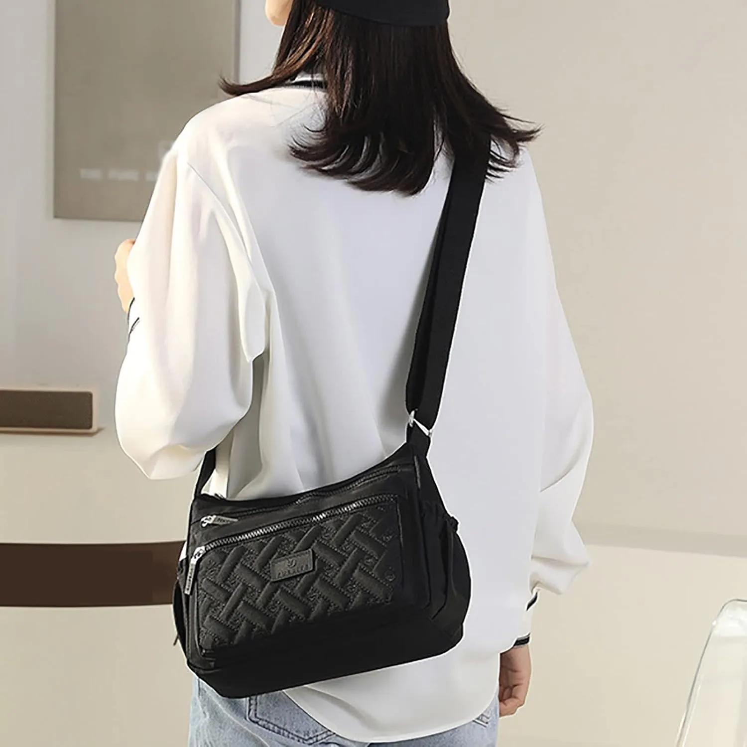Beach Tote Bag Small Retro Zipper Cell Phone Bags Shoulder Bags Crossbody Handbags Suitable For Beach Shopping Travel F