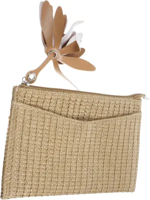 BESPORTBLE Imitation Straw Woven Clutch Bag for Women Stylish Beach Style Hand Purse Summer Accessory for Travel Parties and Casual Outings and Chic Storage
