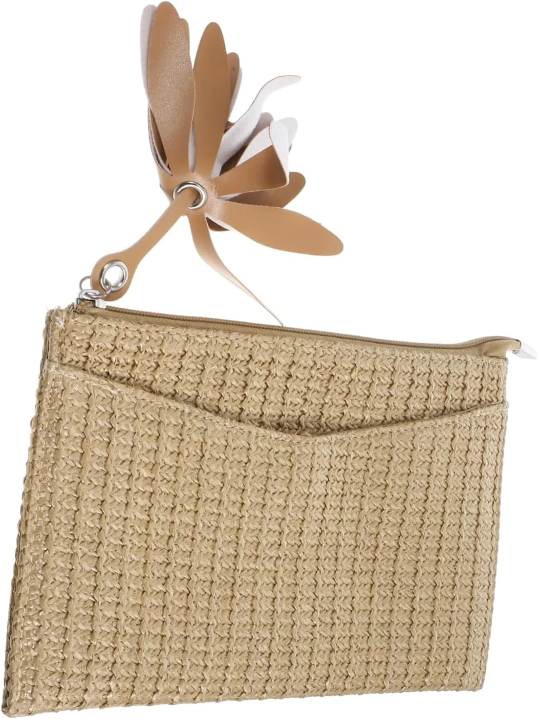 BESPORTBLE Imitation Straw Woven Clutch Bag for Women Stylish Beach Style Hand Purse Summer Accessory for Travel Parties and Casual Outings and Chic Storage