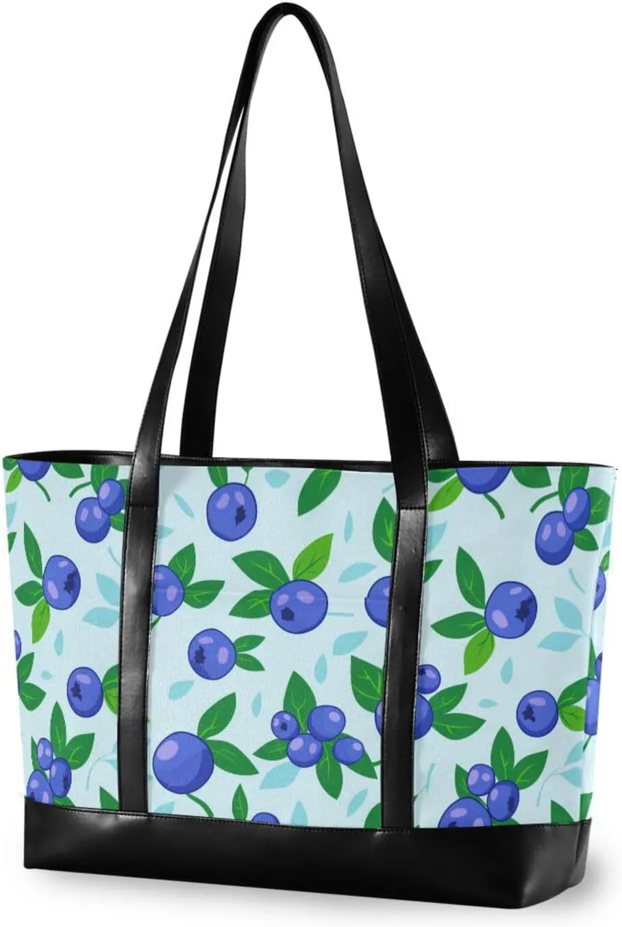 Blueberry essentials tote bags for women laptop with zipper professional tote for yoga with bolsos para mujeres