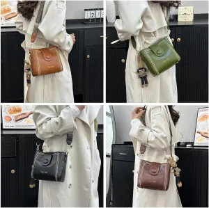 Bootara Bucket Bag - Spacious Vintage Design with Adjustable Shoulder Strap, Perfect for Travel, Casual & chic Crossbody Bag (Black)