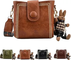 Bootara Bucket Bag with Adjustable Wide Shoulder Strap Fashion Bucket Bags, Cute Mini, Spacious Travel Tote
