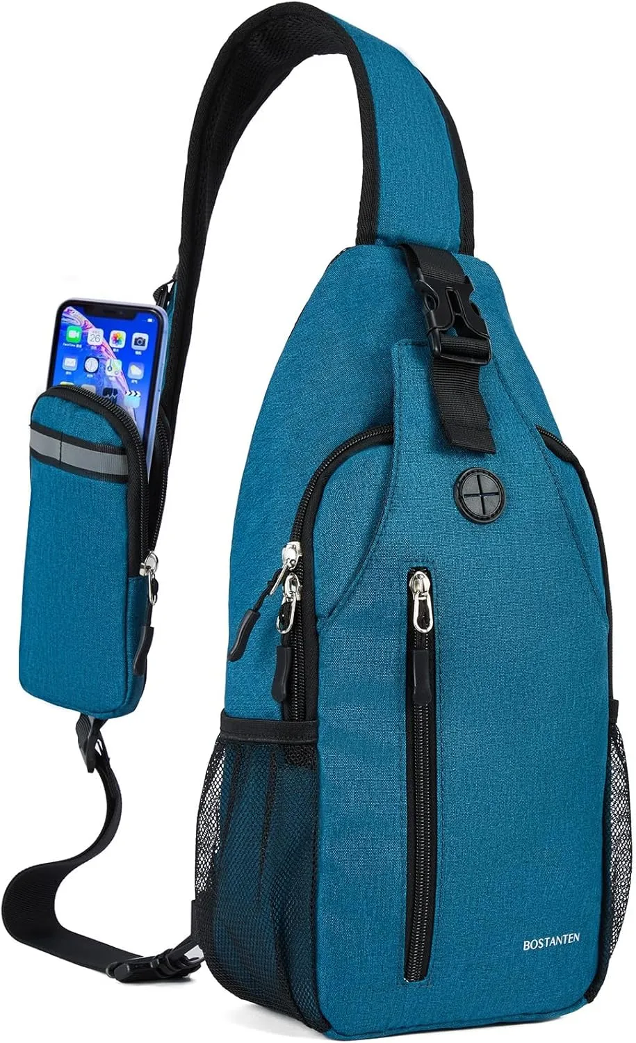 BOSTANTEN Sling Bag, Crossbody Backpack Shoulder Chest Bag for Men Women Travel Hiking Casual Daypack
