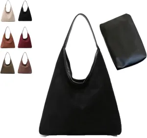 Brown Suede Bags for Women Suede Hobo Bags Suede Purse Tote Handbags 2025