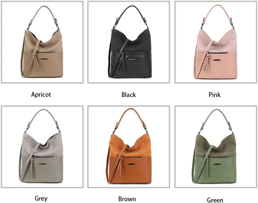 Bucket Bags for Women Elegent Chic Handbag Ladies Tote Bags Large Capacity Casual Shoulder Bag for Work School