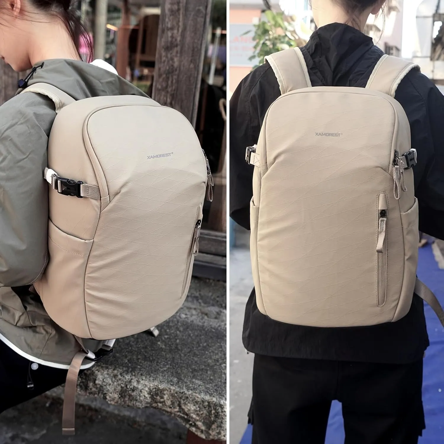 Camera Backpack Bag Professional for DSLR/SLR Mirrorless Camera Waterproof (Khaki)