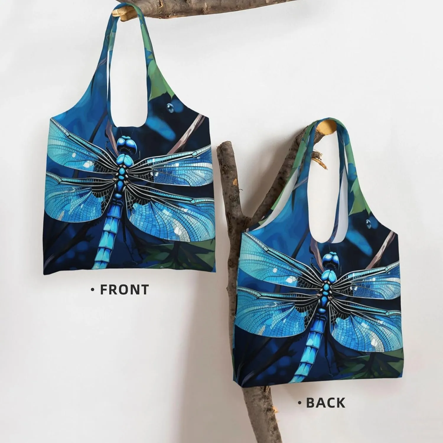 Canvas Tote Bag Reusable Grocery Bags Lightweight Handbag Border Collie Tote Bag for Shopping Cloth Bags