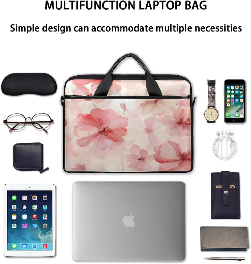 Cats Adorable Style Laptop Shoulder Bag for Tablet Computer Notebook Sleeve Messenger Carrying Case Briefcase Tote