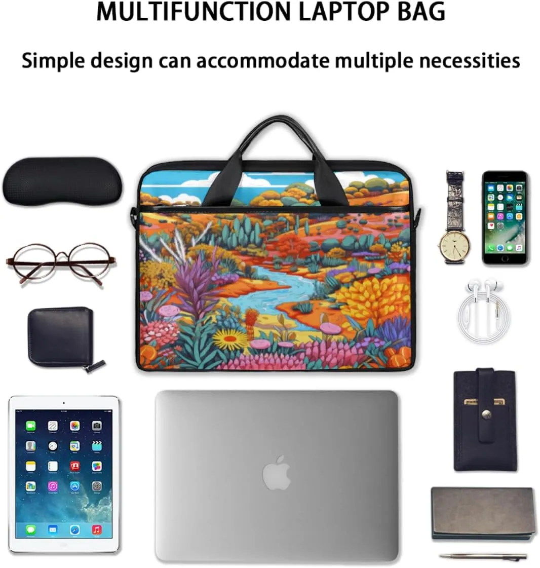 Cats Adorable Style Laptop Shoulder Bag for Tablet Computer Notebook Sleeve Messenger Carrying Case Briefcase Tote