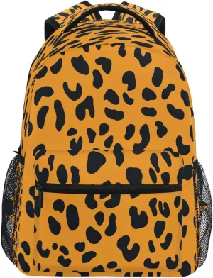 CEBUGI Travel Backpack for women men Leopard Print lightweight Laptop Backpack College bookbag Casual Daypack