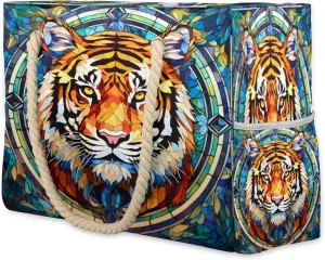cfpolar Beach Bags for Women, Camouflage Abstract Pattern Sandproof Beach Bag, Waterproof Tote Pool Swim Bags with Wet Pocket, Travel Reusable Grocery Shopping Shoulder for Weekender Gifts Gym