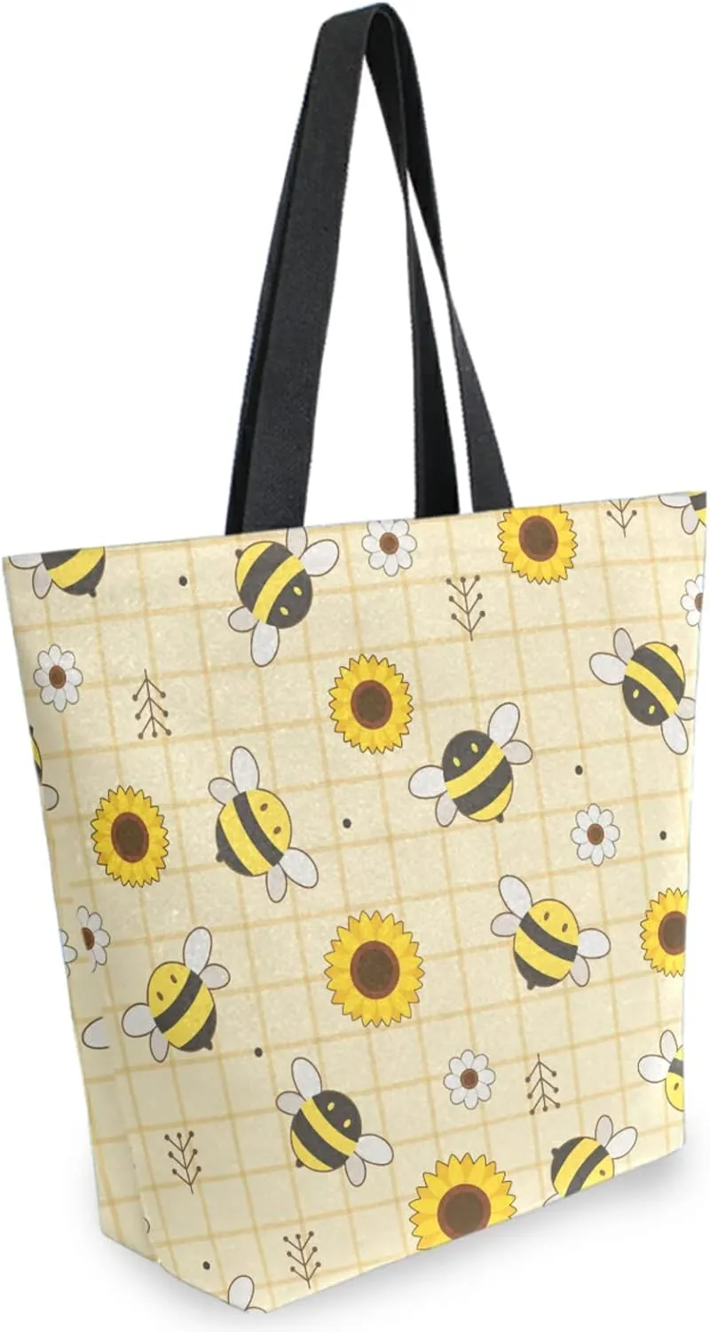 Chic Cute Fashion Style Pattern Extra Large Shoulder Tote Bag for Beach Travel Weekender Gym Grocery Shopping