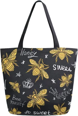 Chic Fashion Floral Printed Extra Large Shoulder Tote Bag for Beach Travel Weekender Gym Grocery Shopping
