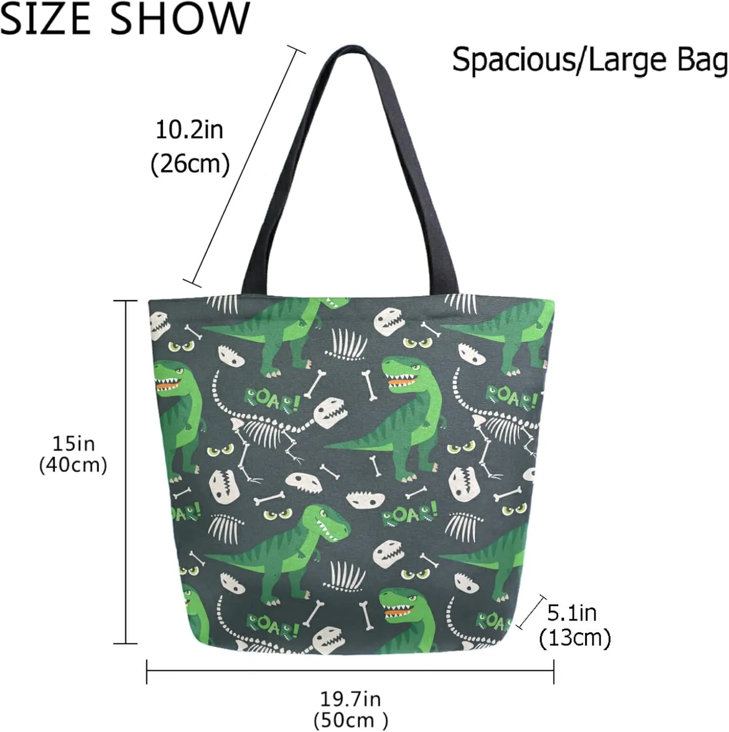 Chic Fashion Pattern Printed Extra Large Shoulder Tote Bag for Beach Travel Weekender Gym Grocery Shopping