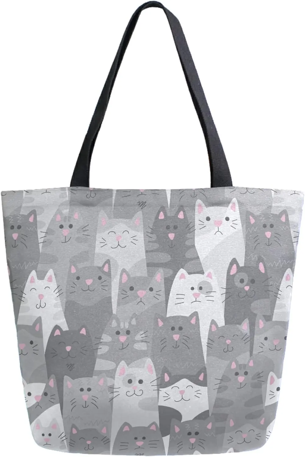 Chic Fashion Pattern Printed Extra Large Shoulder Tote Bag for Beach Travel Weekender Gym Grocery Shopping