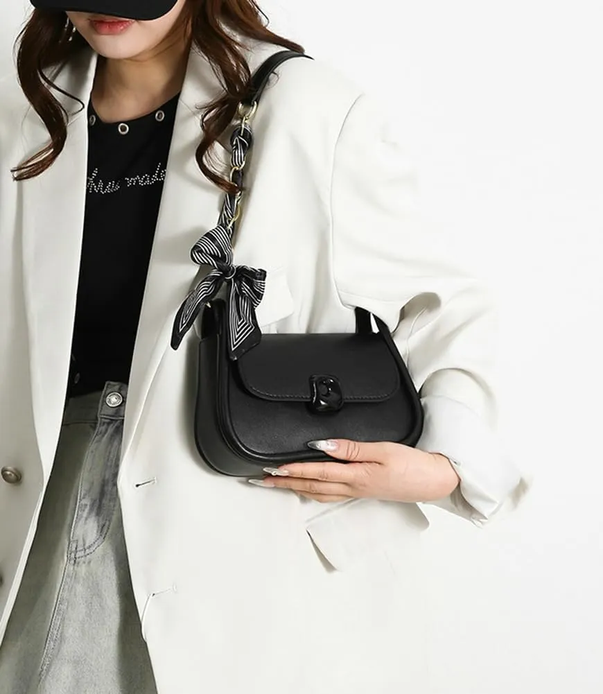 Chic Vegan Leather Shoulder Crossbody Bag for Women Y2k Handbag Purse Small Tote Bag Top Handle Satchel 2024